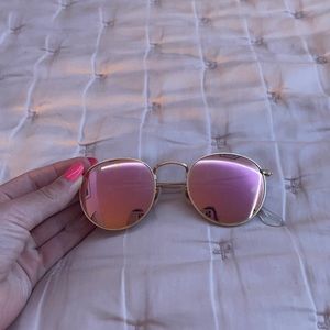 Ray bans rounds mirrored lens